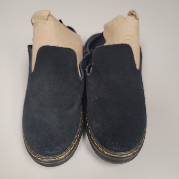 Doc Martens Unisex Suede Leather Carlson Mule Size 6 L 5 M Black Buckle Round - Picture 2 of 11